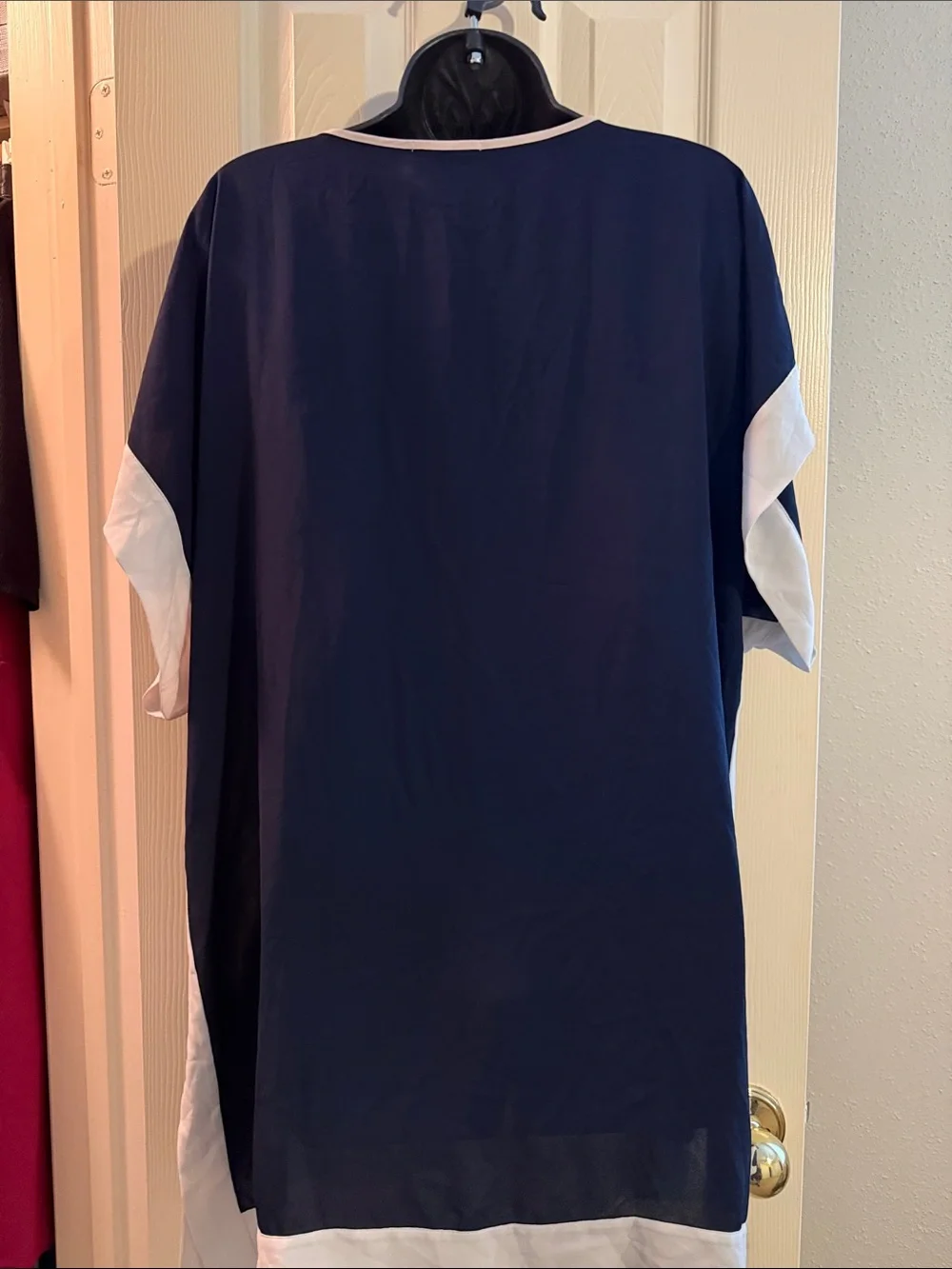 J Crew Navy Blue Tunic Shirt Dress - M